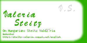valeria steitz business card